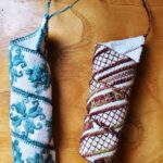 “Water Spiral” and “Earth Spiral” Stitched by Kathryn Lord