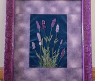 Lavender Cyanotype Embroidery by Vicki J Brown 2