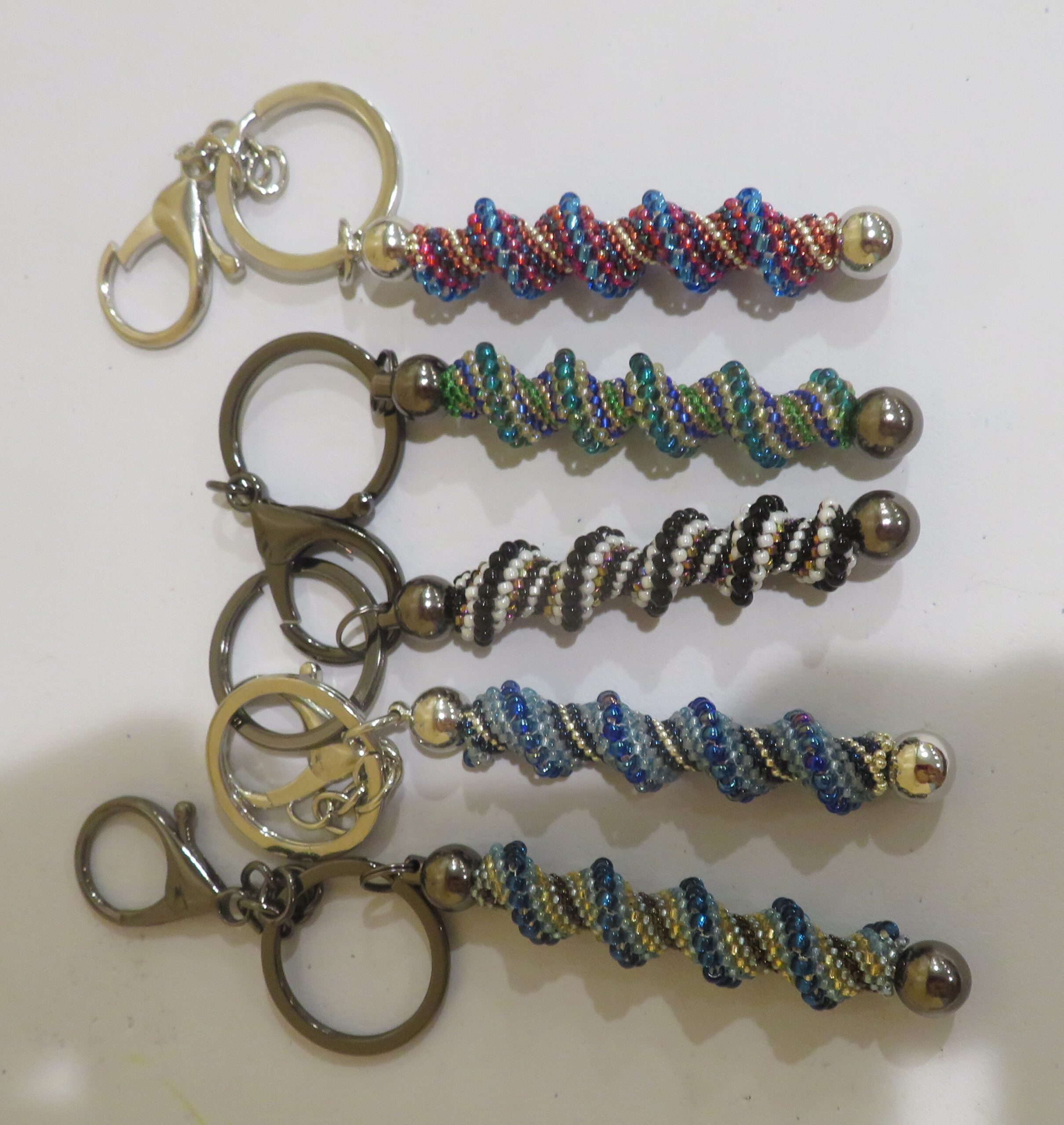 Beaded Keychains Designed by Rosemary Carter